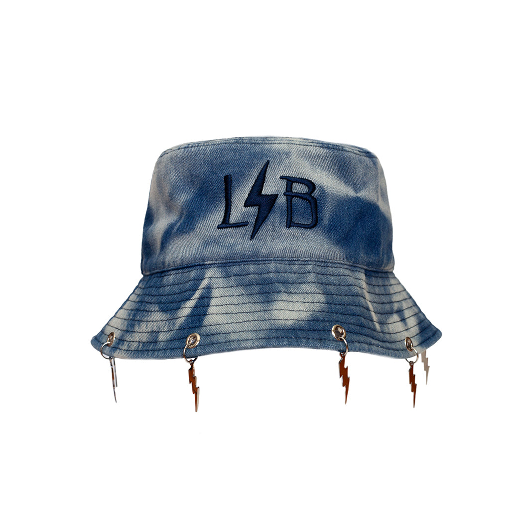 LIB 2025 Lightning Charms Denim Bucket Hat