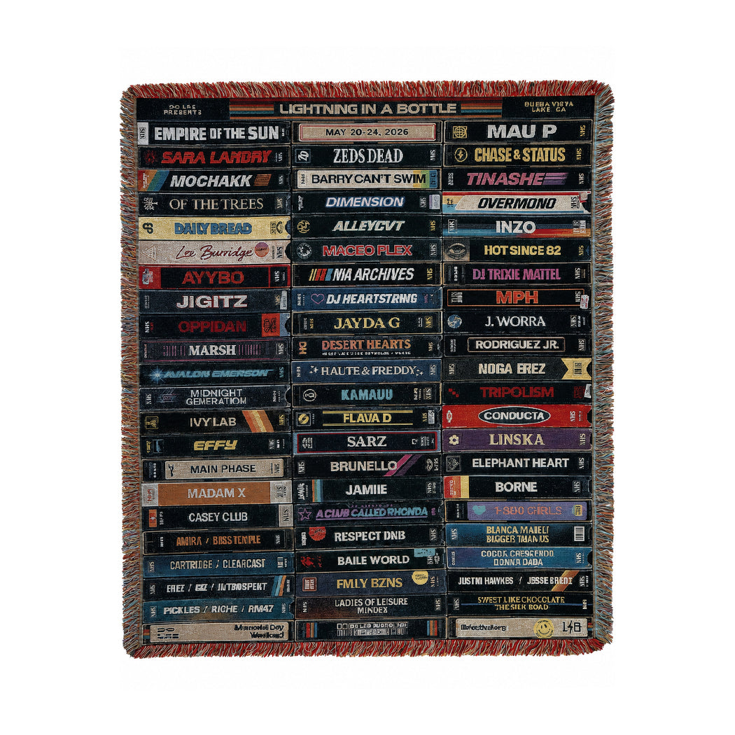 LIB 2026 VHS LINE UP WOVEN BLANKET