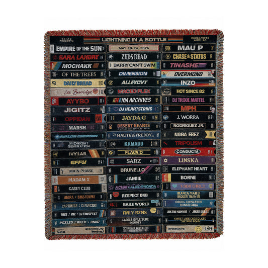 PRE ORDER VHS LINE UP WOVEN BLANKET