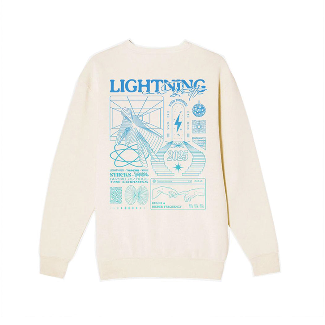 LIB 2025 Cream Gradient Crewneck